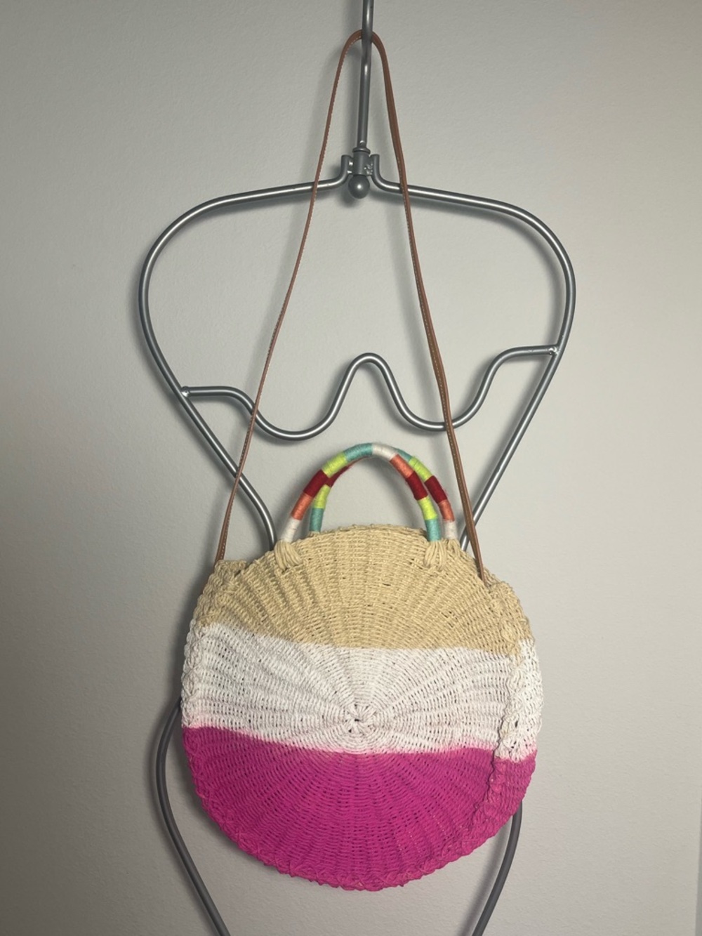 J Crew Circle Straw Tote